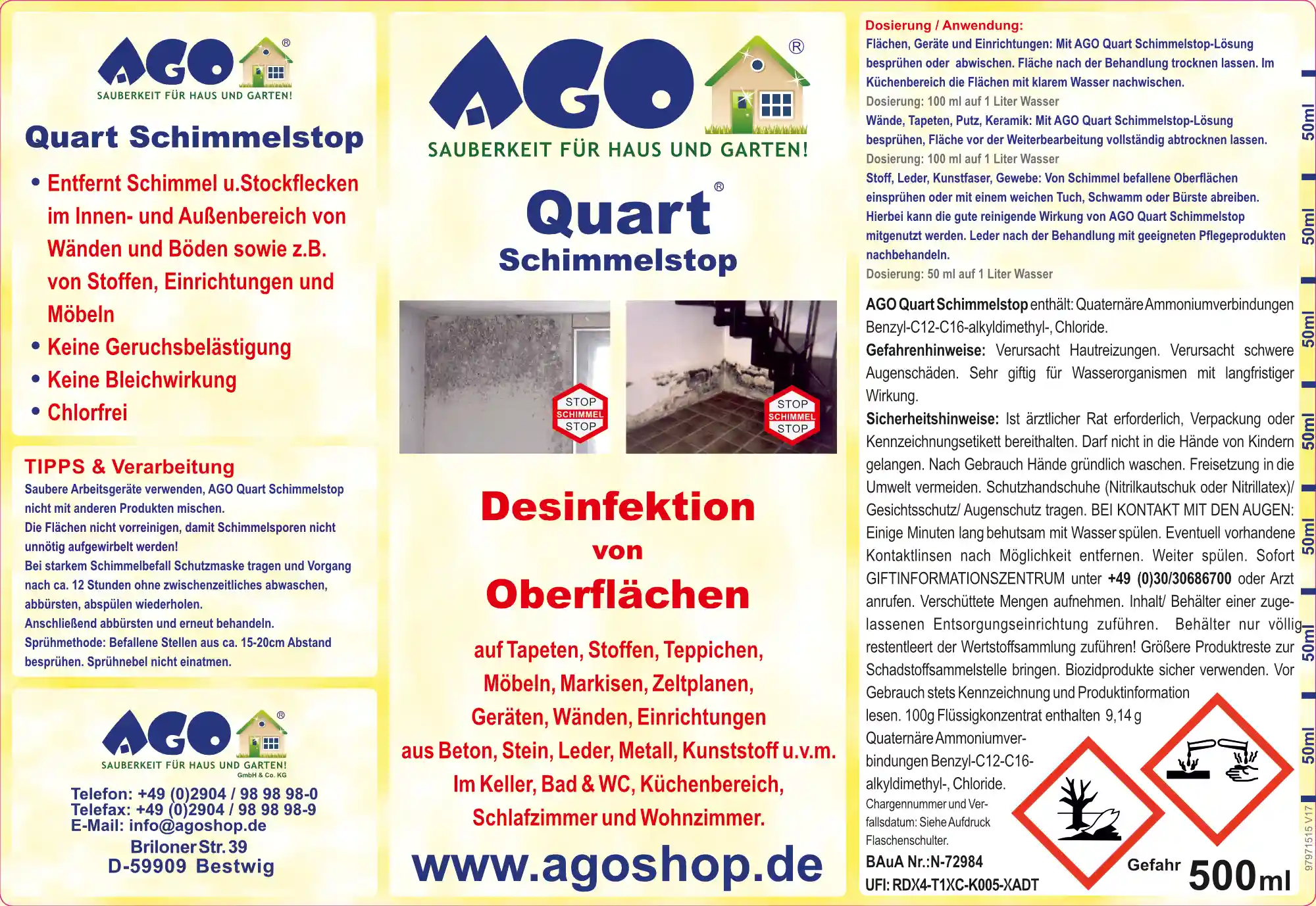 AGO Schimmelstop Etikett 2026