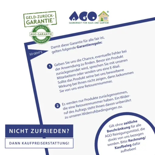 AGO Garantie-Information