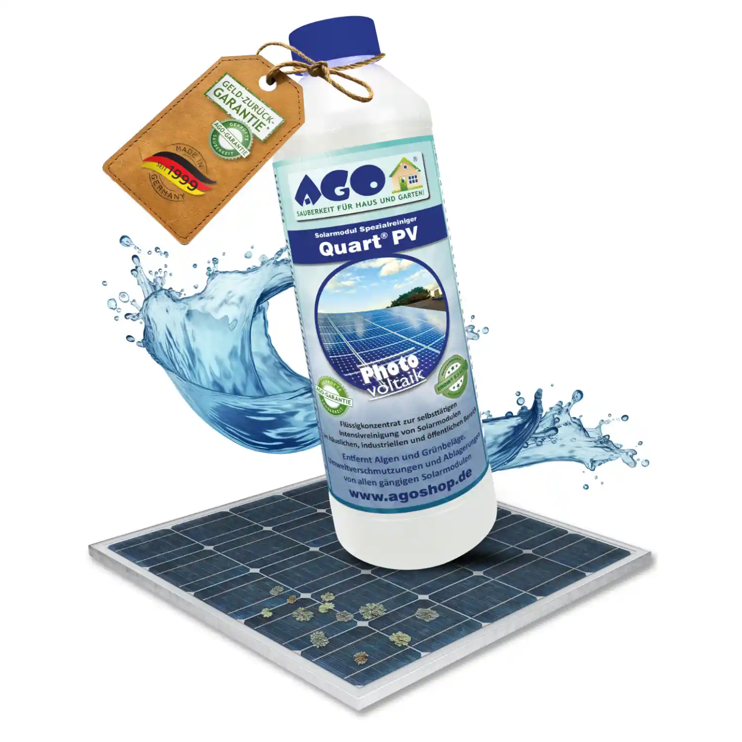 AGO Quart PV Solarmodul Spezialreiniger 500 ml 0,5 Liter