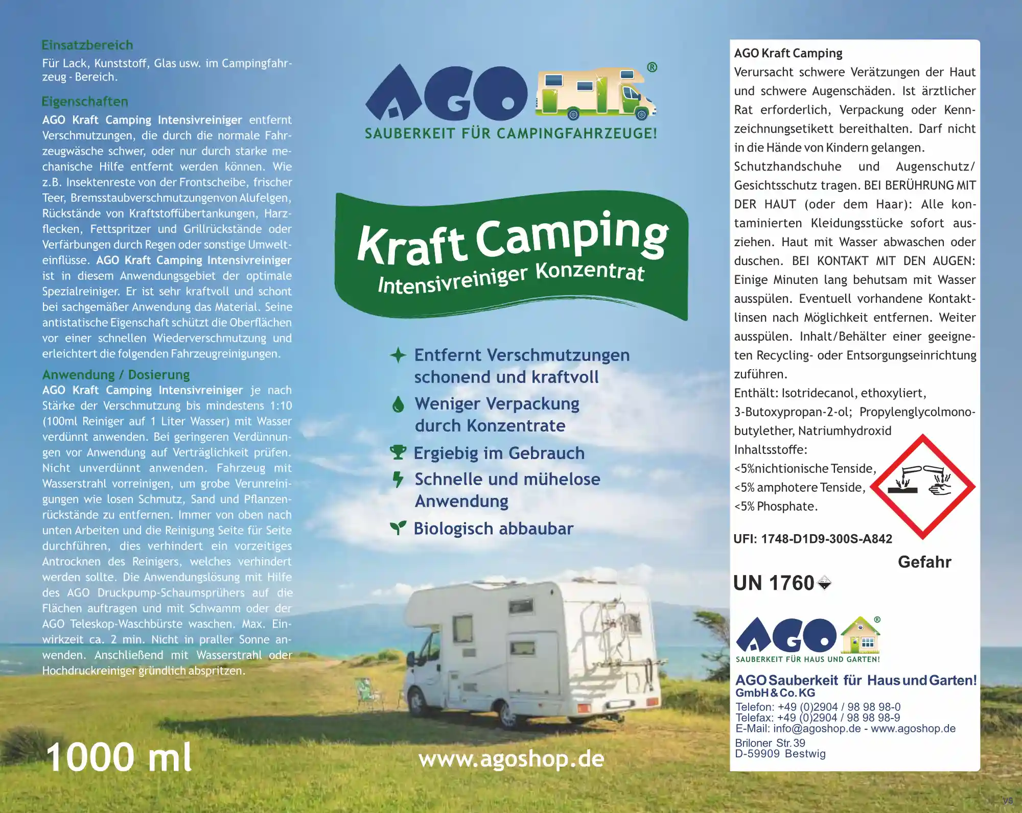 AGO Kraft Camping Etikett 2026