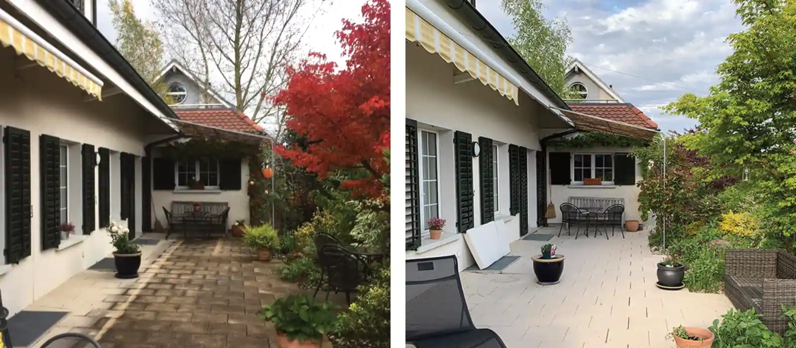 Terrasse reinigen mit AGO Quart - original Kundenbilder