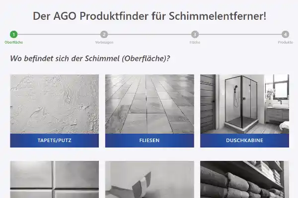 Produktfinder Schimmel – das passende AGO Produkt finden